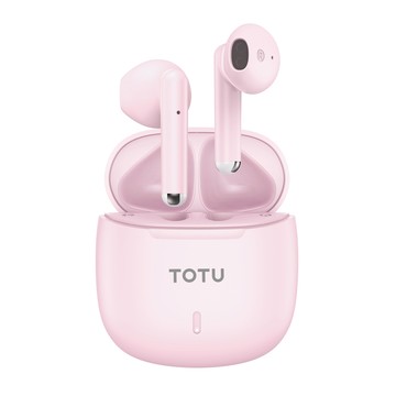 TOTU 真無線藍牙耳機 入耳式藍芽耳機 v5.3 運動降噪 通用 BE-12系列 粉色