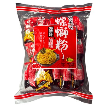 AJI OKASHI 味覺百撰 真爽味螺絲粉海苔脆麵  180g  1包