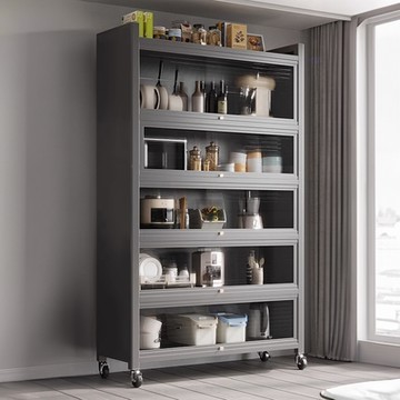 HappyLife 防塵碳鋼翻門櫃 加寬款 六層80公分 80×42×195cm Y11557