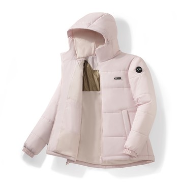 熱導石墨烯連帽羽絲絨衣(晨曦粉 中性M-2XL)