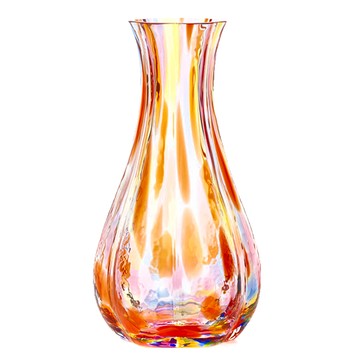 ADERIA GLASS 津輕系列 花彩玻璃花瓶  15 x 8cm  日落橘