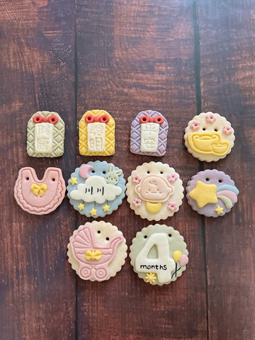 女生10片/無糖霜收涎餅乾/收口水餅乾/4個月