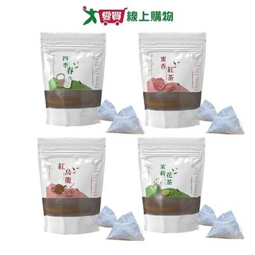 東大茶莊原葉茶包系列(四季春冬片/蜜香紅茶/紅烏龍/茉莉綠茶)(20包/袋)【愛買】