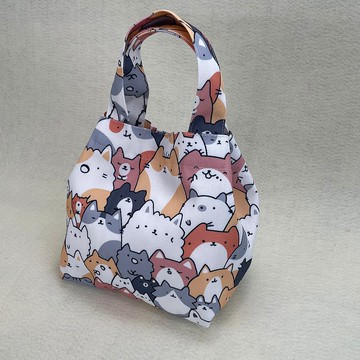 束繩提袋-貓貓喵喵