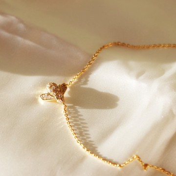 細緻質感小蜜蜂鎖骨鍊 頸鍊 項鍊