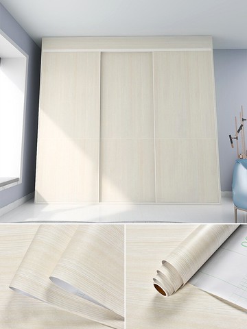 仿木紋貼紙自粘墻紙臥室衣柜子桌面木門貼舊家具翻新壁紙防水防潮