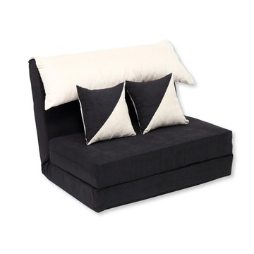 【班尼斯】單人加大 三片土司 全獨立筒彈簧設計師沙發床(可拆洗)-黑芝麻酥