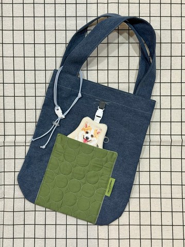 3 in 1 客製肩背包_水洗藍