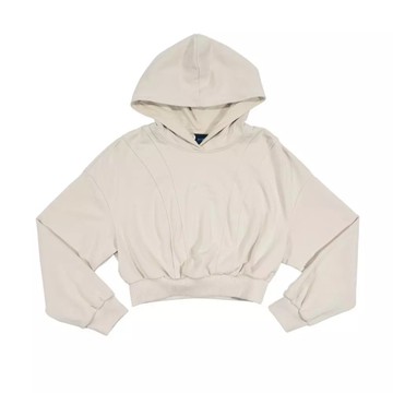 NCAA 帽T 淺卡其 北卡 短版 長袖 女 7552112031