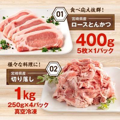 ふるさと納税 宮崎市 宮崎県産豚 お楽しみセット 計4.1kg