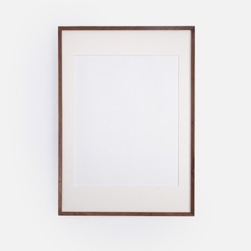 艾禮思方角實木畫框50x70cm 胡桃木