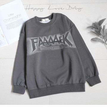 男大童 厚款 個性美式英文厚磅寶寶絨上衣 秋冬童裝 大童上衣 大童長袖 男大童長袖 秋冬 刷毛