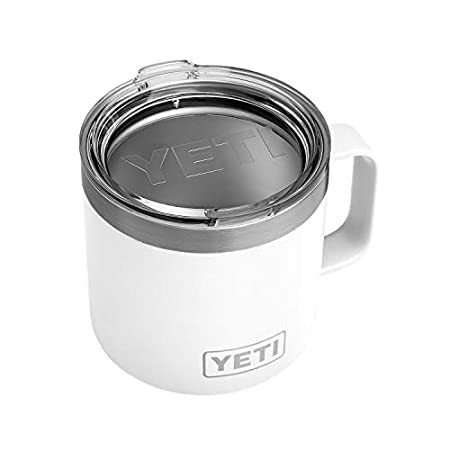 YETI (イエティ) Rambler 14オンス マグ、ステンレススチール、真空保温 標準蓋付き＿並行輸入品