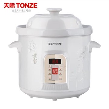 Tonze/天際 DDG-20MT微電腦煮粥鍋 電燉鍋 煲湯鍋白瓷內膽2L容量