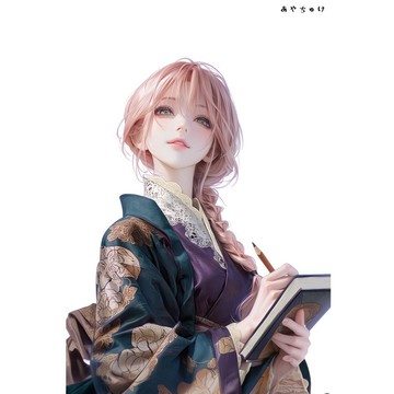 【9 月新品】07-143-0372 人物貼紙 幻想復古浪漫喫茶