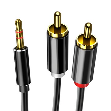 山澤 3.5mm Aux轉2RCA 高保真抗干擾一分二音源線 1.5m  單一商品  1條