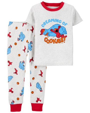 Toddler 2-Piece Sesame Street 100% Snug Fit Cotton PJs