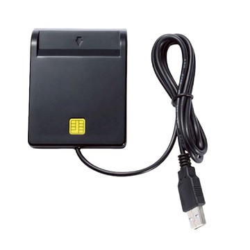 Office1 USB晶片讀卡機/傾斜設計晶片多功能讀卡機  黑色  ousbblack  1個