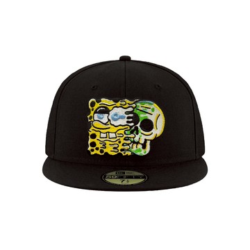 NEW ERA 59FIFTY 5950 獨家訂製 海綿寶寶 骷髏頭 黑色 棒球帽 全封帽 全尺寸