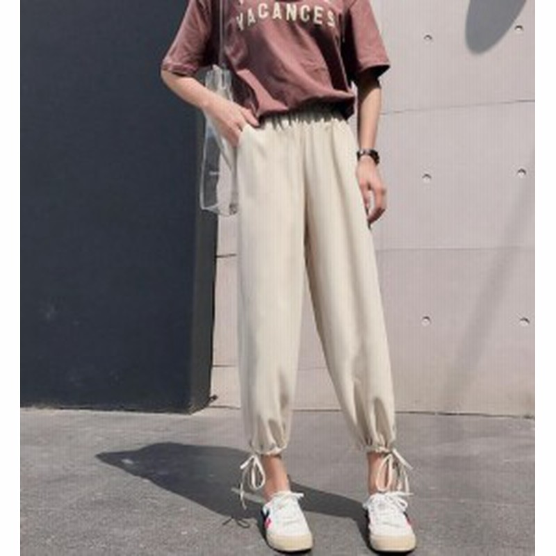 取り寄せ レディース ボトムス パンツ 裾絞り ウエストゴム 無地 ラフ リラックス スポーティ 楽ちん 大人 可愛い フェミニン おしゃ 通販 Lineポイント最大4 0 Get Lineショッピング
