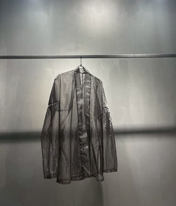 原創設計春夏oversize加大寬松廓形道袍防嗮紗質和服外搭超薄男女