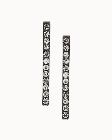 Federica Tosi Earrings Lobo Line Black Diamond