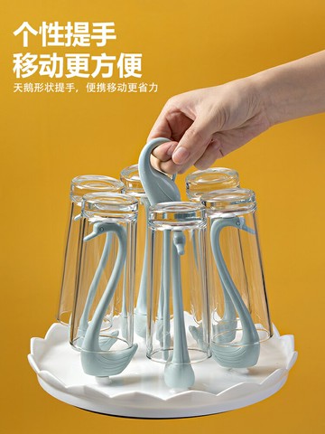 杯子架晾杯架家用置物玻璃托盤放茶杯咖啡掛架創意馬克收納瀝水杯