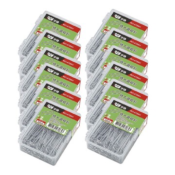 SDI 手牌 50mm  圓型 特大 迴紋針 塑膠盒 50支入盒  12盒/組 0706H