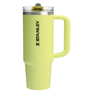 STANLEY 台灣公司貨 防漏吸管隨手杯  梨果黃  1個  880ml