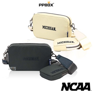 NCAA 密西根 精緻 格紋 小方包【72255716】側背包 相機包 手拿包 子母包  日韓穿搭