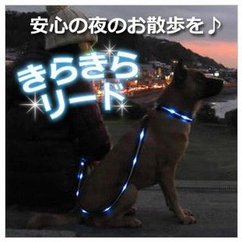 きらきらリード 夜のお散歩にオススメ 散歩 リード 光るリード Led ライト付きリード 犬 いぬ 犬の散歩 事故防止 犬用 ペット用品 通販 Lineポイント最大0 5 Get Lineショッピング