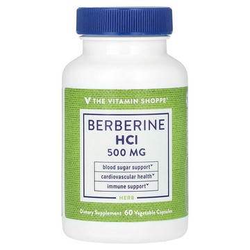 The Vitamin Shoppe, 鹽酸小檗鹼，500 毫克，60 粒素食膠囊