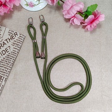 【雙釦調節】5mm滌綸繩 可調節手機掛繩 可拆卸斜掛脖繩 戶外防丟手機殼吊繩