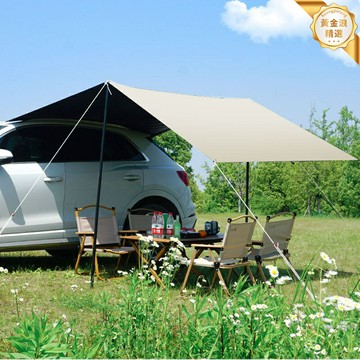 【一秒速開】車邊側帳 汽車側邊帳 車邊帳篷 戶外天幕 露營遮陽 自駕遊裝備 防雨防曬 多車型通用