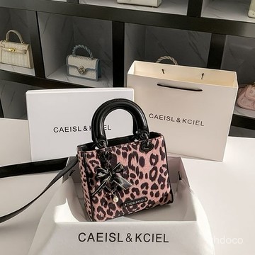 👜 卿選好物 👜【精緻豹紋】CAEISL&KCIEL女包豹紋手提戴妃包女2024新款秋冬高級感單肩斜挎包
