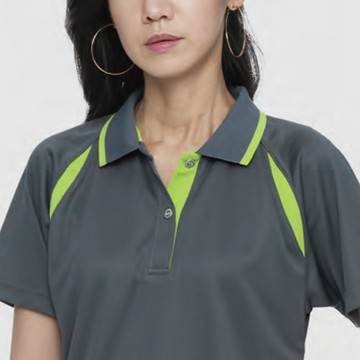 吸濕快乾排汗POLO衫(灰)-女款(99183-1)