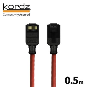 【Kordz】 PRO CAT6 28AWG 極細 高速 網路線 / 紅色 0.5 米