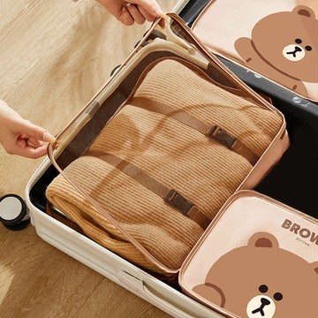 【LINE FRIENDS】旅行收納3件套 熊大 (平輸品)