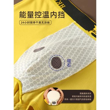 H磁石男士內褲平角褲四角短褲莫代爾純棉襠底褲舒適加大碼禮盒裝