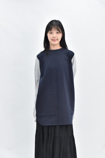 (S) for judy ever 韓牌拼接藍色洋裝