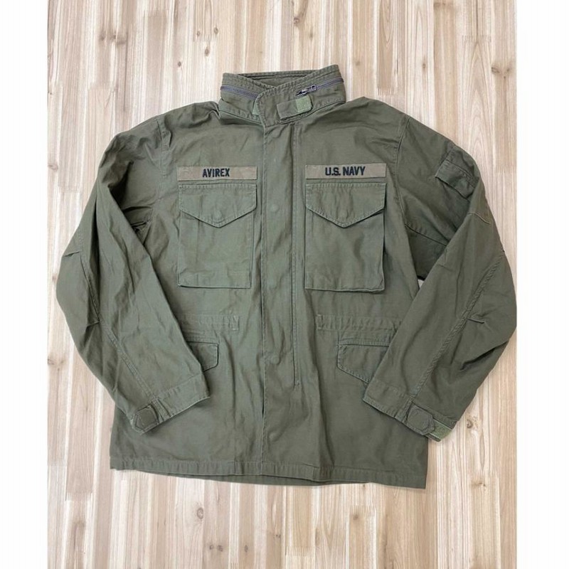 AVIREX USN ミリタリージャケット AVIREX アヴィレックス U.S.N. ミリタリージャケット カーキ
