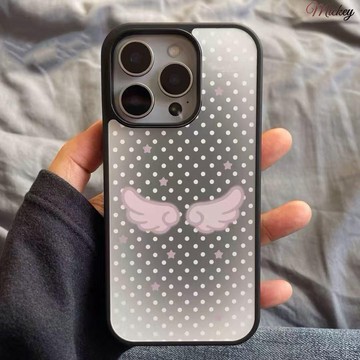iphone保護殼.天使翅膀適用蘋果16promax手機殼iPhone15Plus新款14軟13女12pro