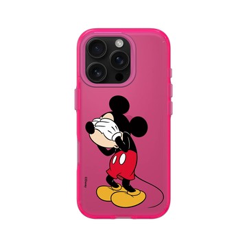 iPhone 16 Pro Clear 粉漾桃 - 迪士尼-米奇 Mickey - 遮眼米奇