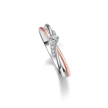 鑽石求婚女戒 幸福藤