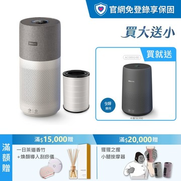 ★買大送小+三年份濾網★飛利浦抗敏奈米級空氣清淨機(AC3033/86)-適用22坪