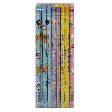 麻吉家族 珍珠圓桿鉛筆 HB 24支 12盒  1組