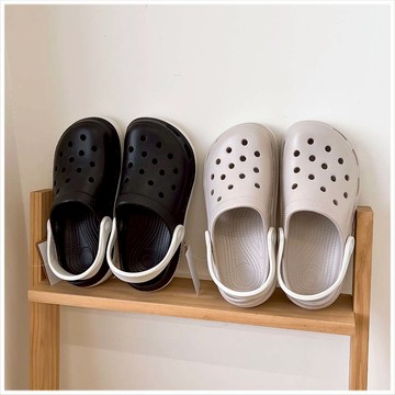 天藍小舖-防水輕量雙色洞洞鞋(女)-共2色-$490【A27270464】