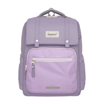 【IMPACT】怡寶 | 莫蘭迪色系列經典學院護脊書包-柔霧紫 IM00508PL