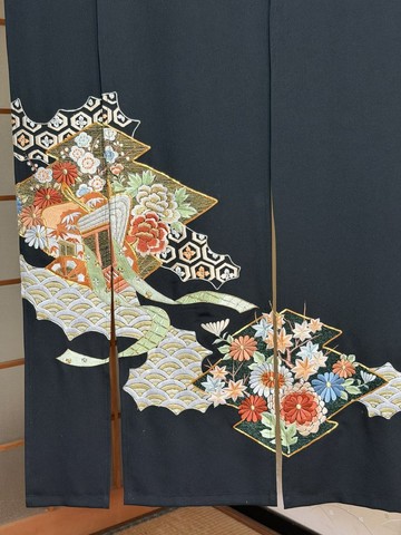 和服素材重製暖簾 居家室內裝飾
