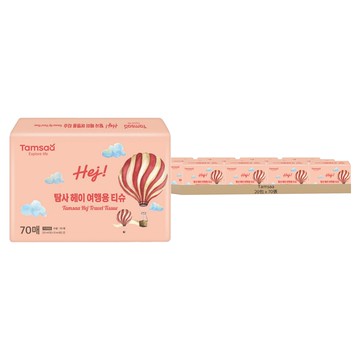 Tamsaa 攜帶式乾洗髮旅行用紙巾 原產地韓國  1入  20包